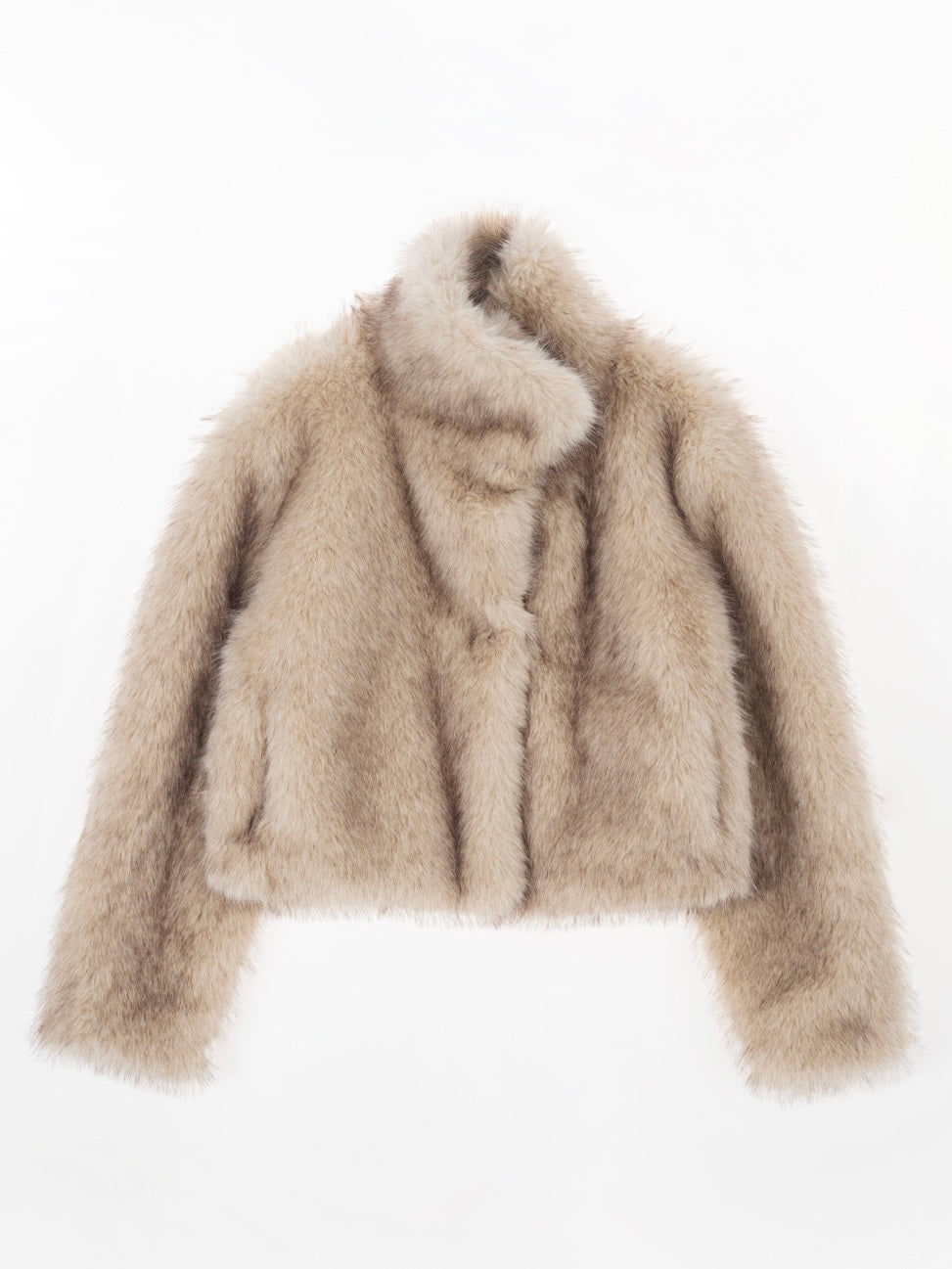 Celeste Faux Fur Jacket in Natural