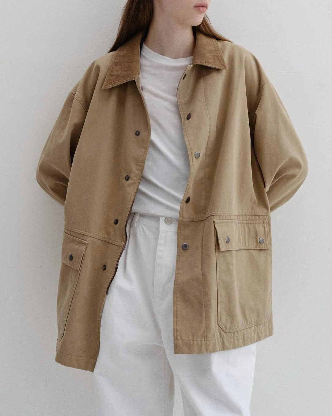 Jodie Barn Jacket in Beige