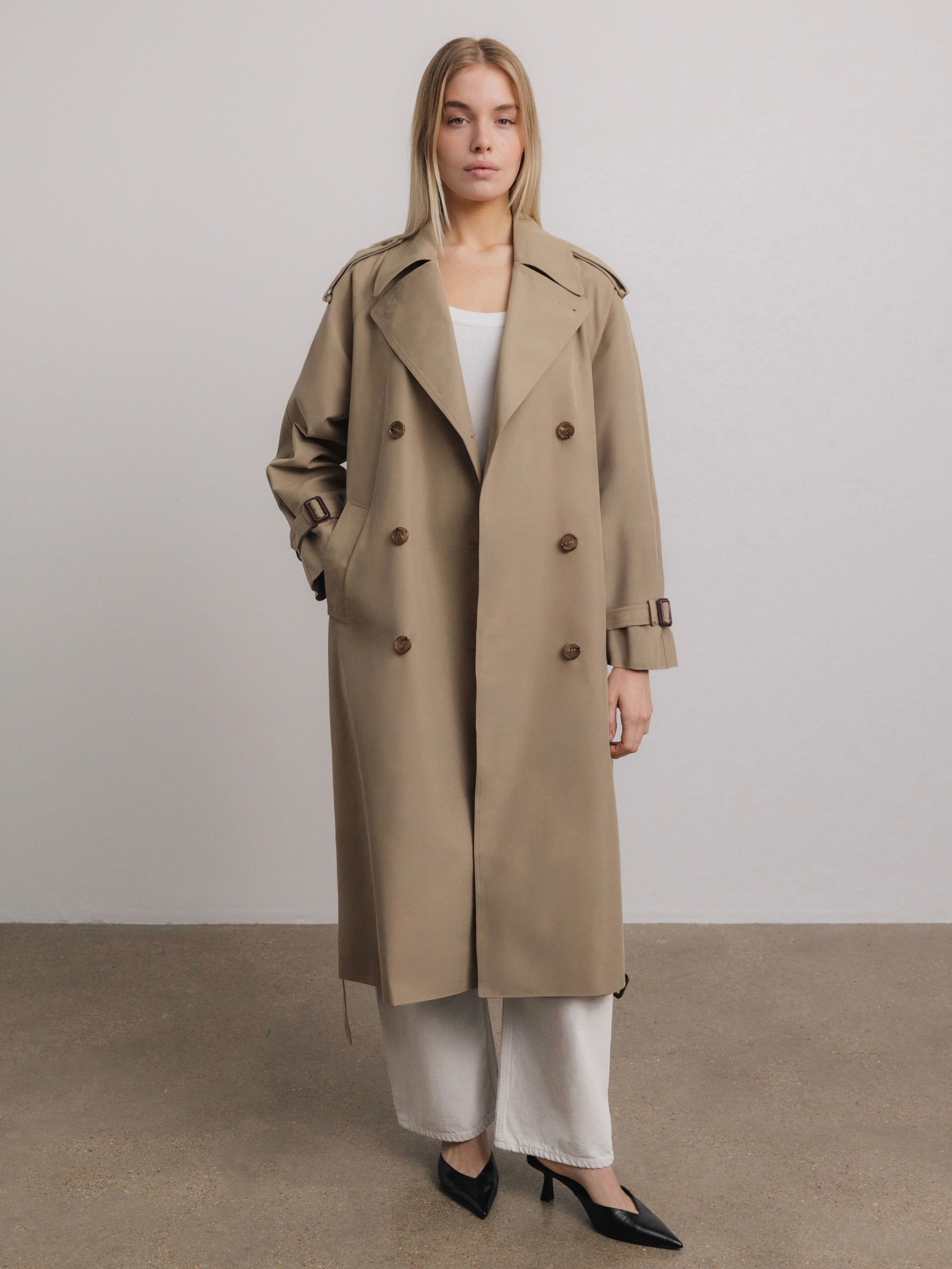 Philippe Trench Coat in Beige