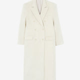 Helena Brushed Wool Coat in Oat