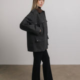 Harlow Barn Jacket in Charcoal