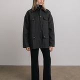 Harlow Barn Jacket in Charcoal