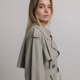 Penelope Trench Coat in Grey