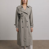 Penelope Trench Coat in Grey