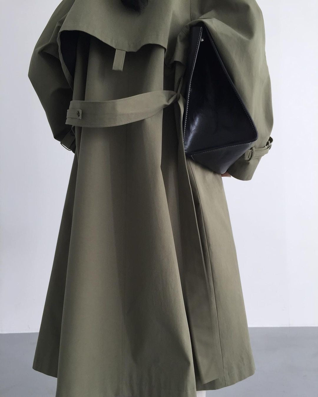 Faye Trench Coat in Green