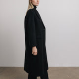 Cosette Oversized Wool Coat in Black