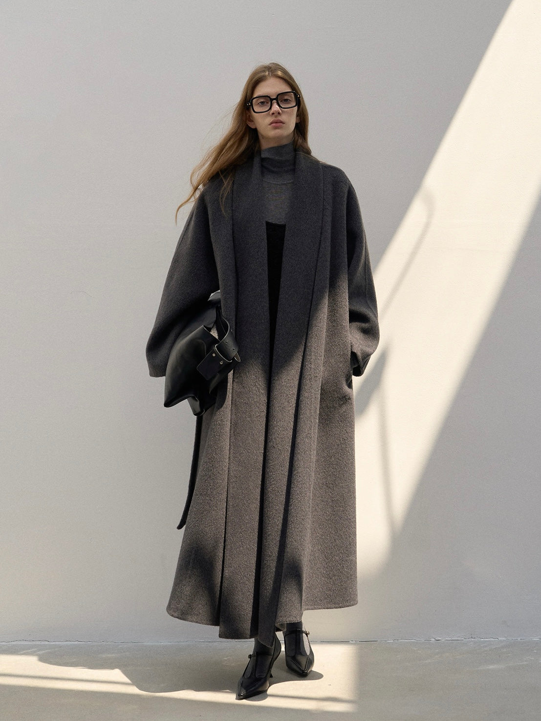 Willa Wool Coat in Charcoal