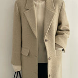 Athena Alpaca Coat in Vanilla