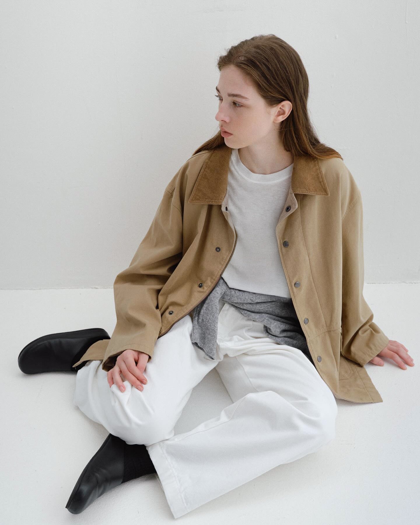 Jodie Barn Jacket in Beige