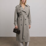 Penelope Trench Coat in Grey