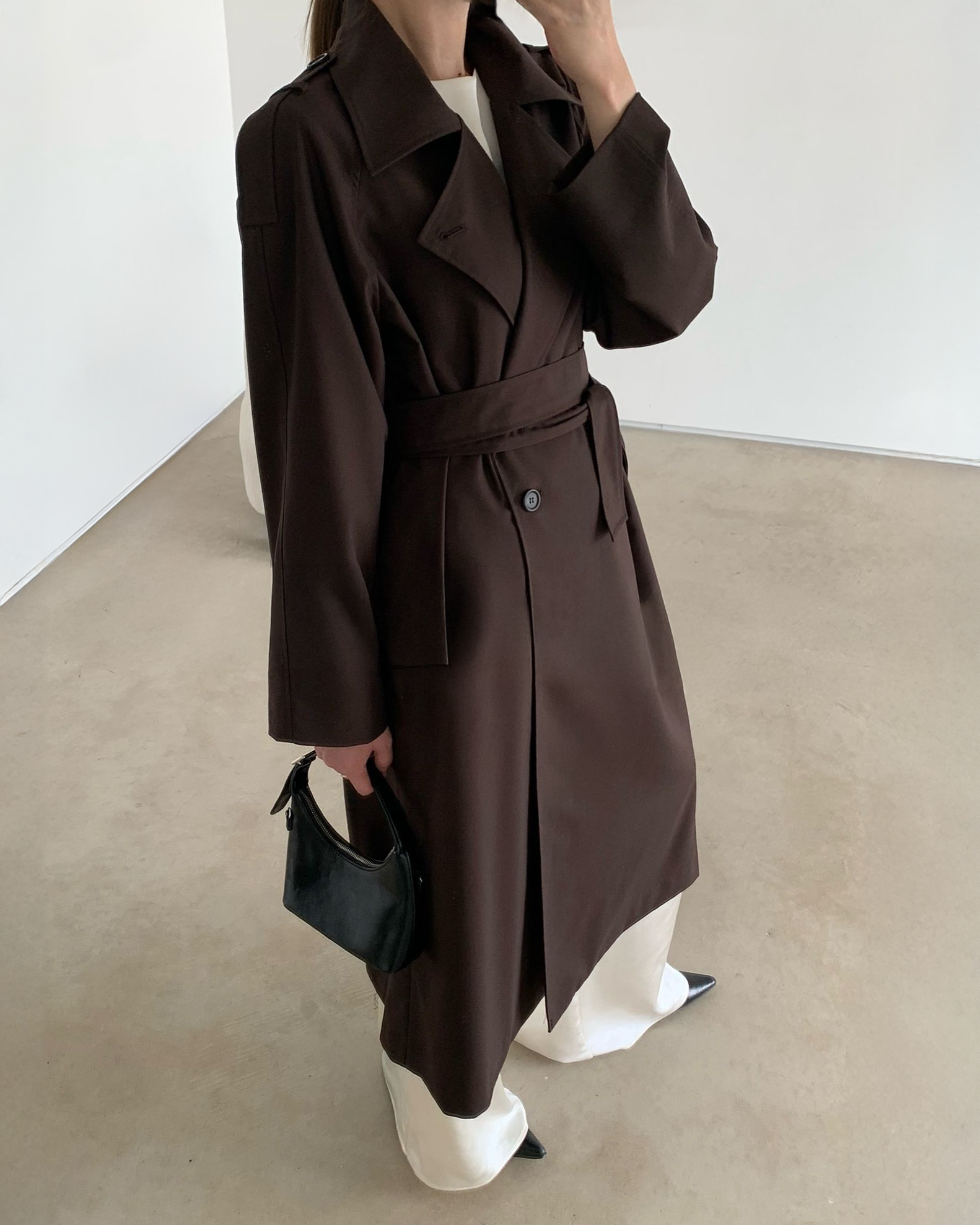 Harriet Trench Coat in Espresso