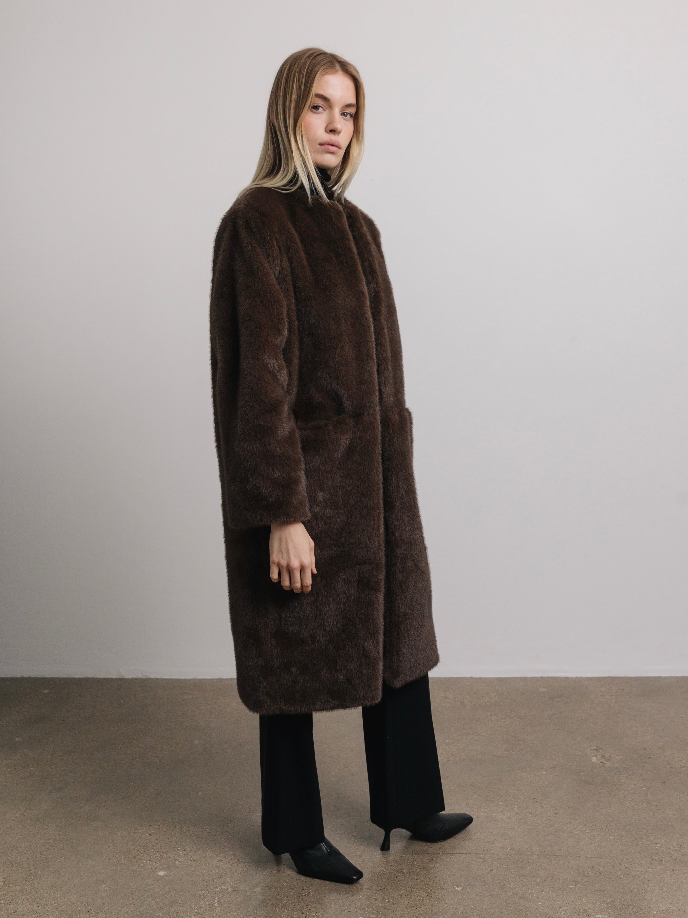 Harper Mink Faux Fur Coat