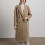 Cosette Oversized Wool Coat in Sand