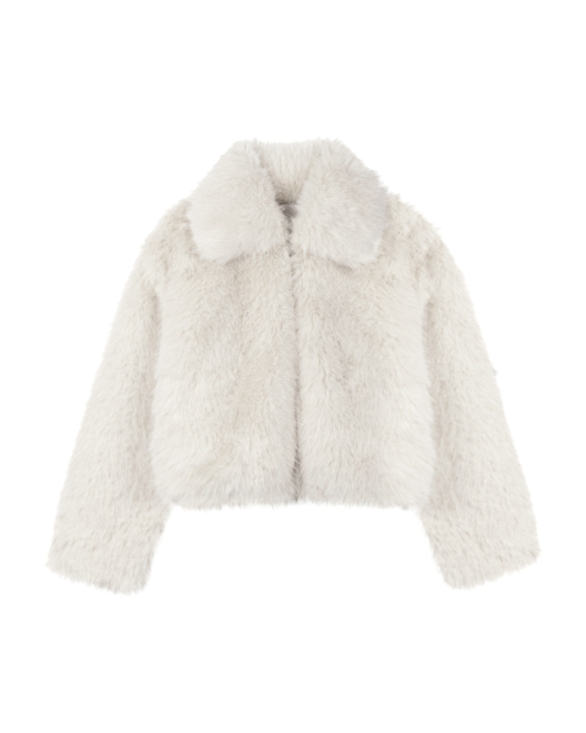 Sadie Faux Fur Jacket in Snow