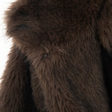Celeste Faux Fur Jacket in Mocha