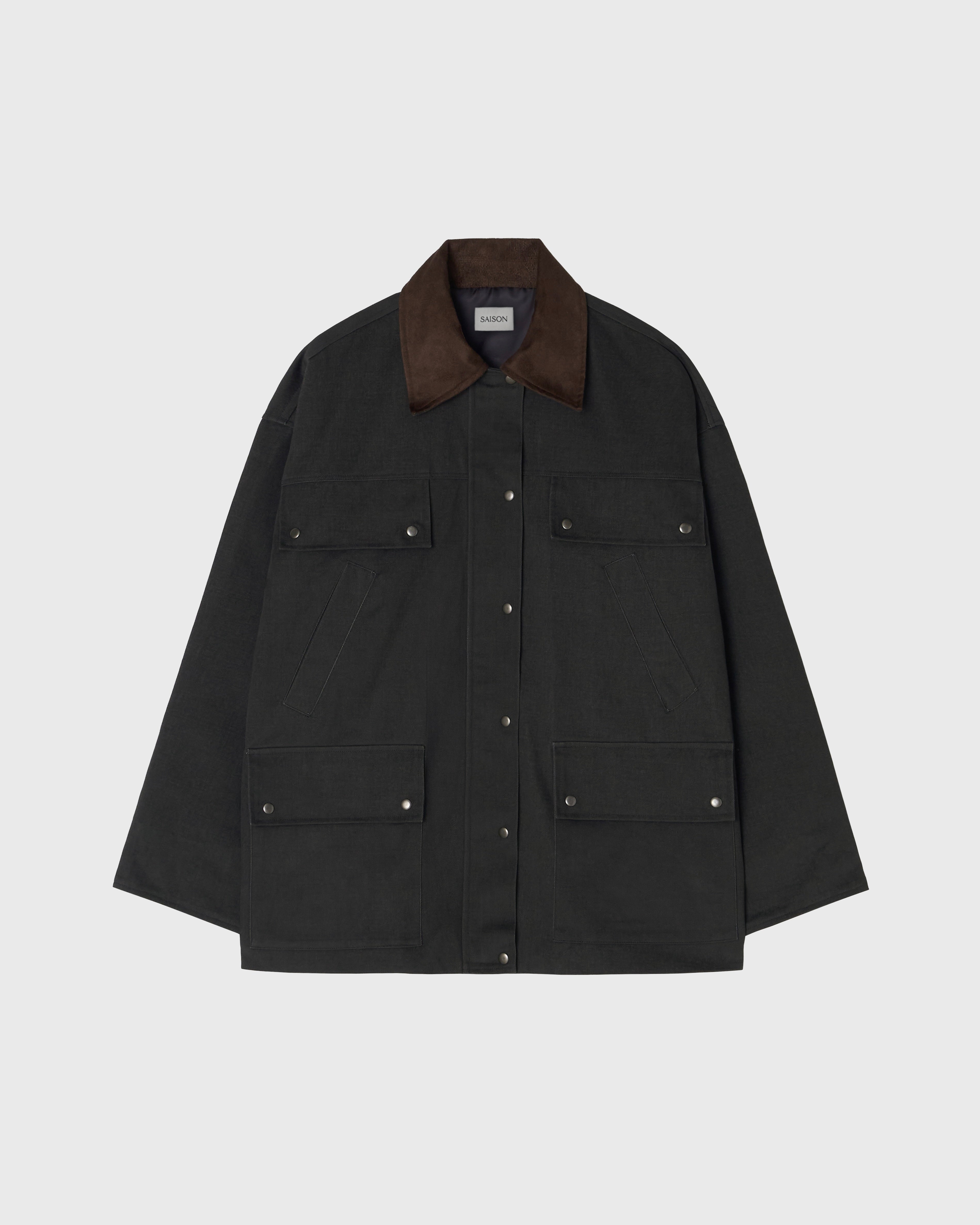 Harlow Barn Jacket in Charcoal