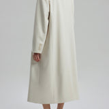 Gemma Double Breasted Coat in Eggshell