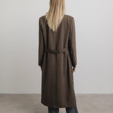 Leni Trench Coat in Ash Brown