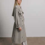 Penelope Trench Coat in Grey