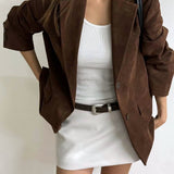 Rhone Faux Suede Jacket in Coffee