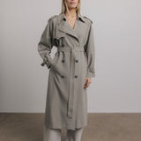 Penelope Trench Coat in Grey