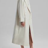 Gemma Double Breasted Coat in Eggshell