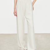 Constance Bias Crepe Pant in Ivory