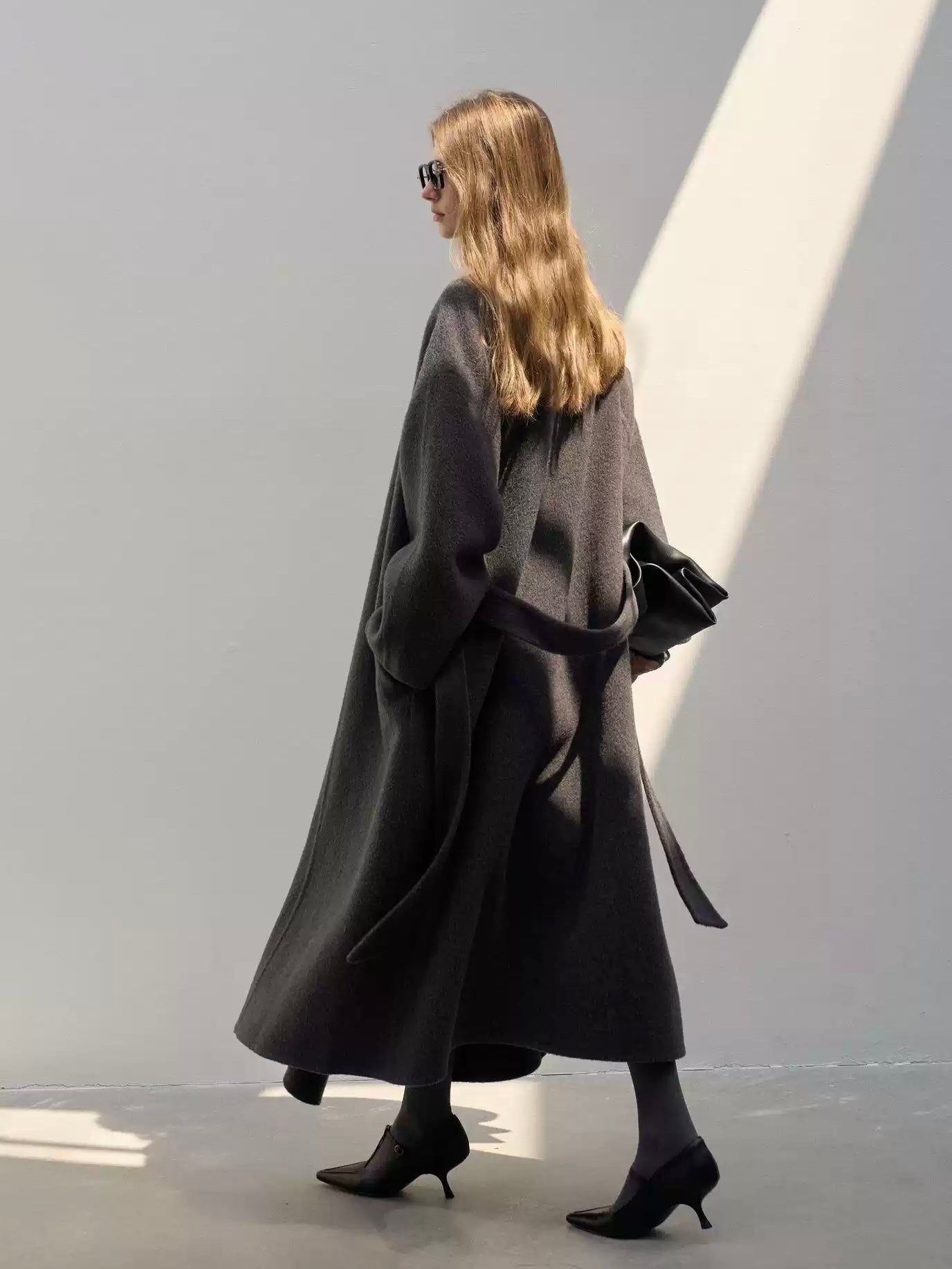 Willa Wool Coat in Charcoal