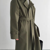 Faye Trench Coat in Green
