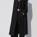 Gemma Double Breasted Coat in Black