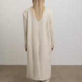 Helena Brushed Wool Coat in Oat