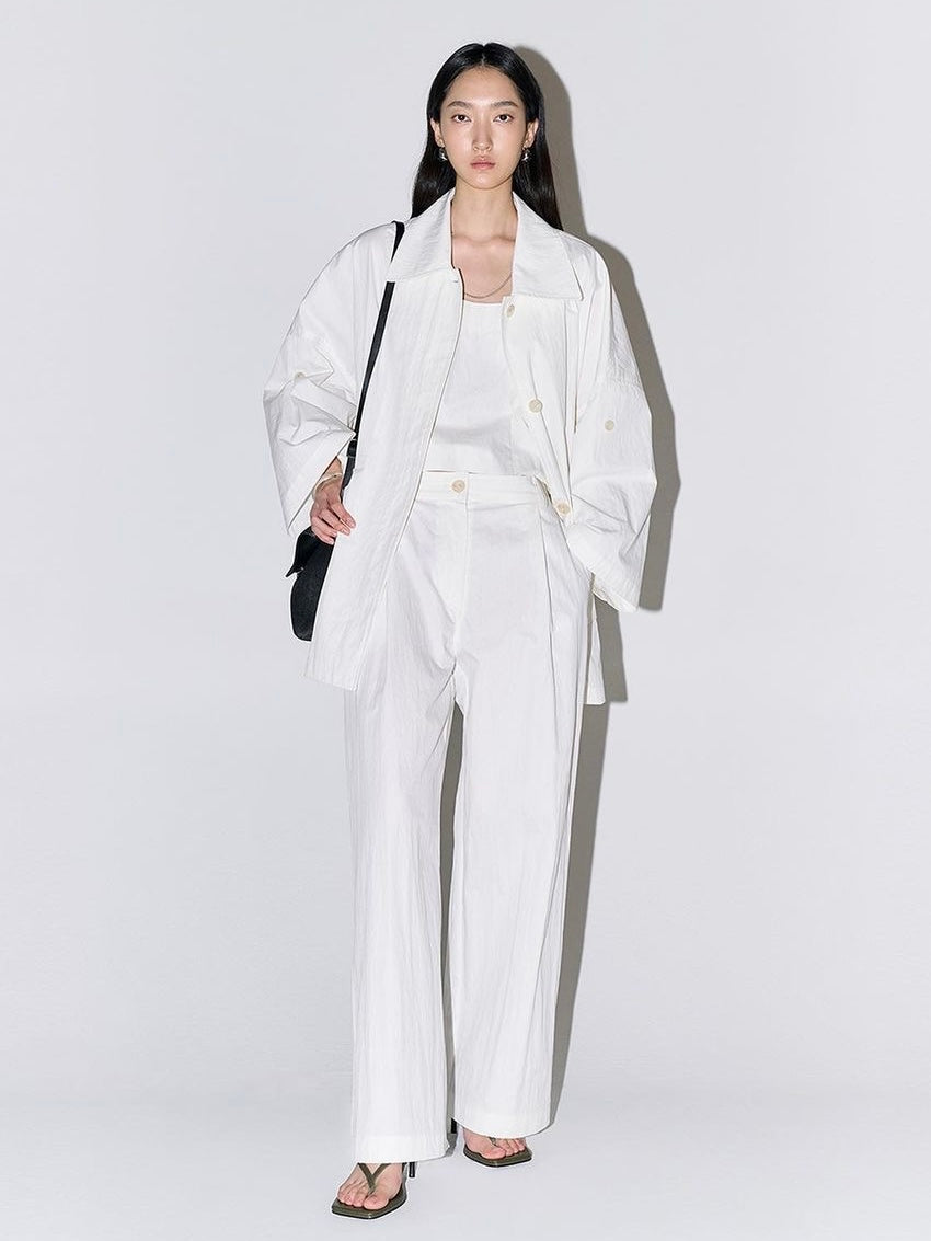 Adeline Workwear Jacket in White