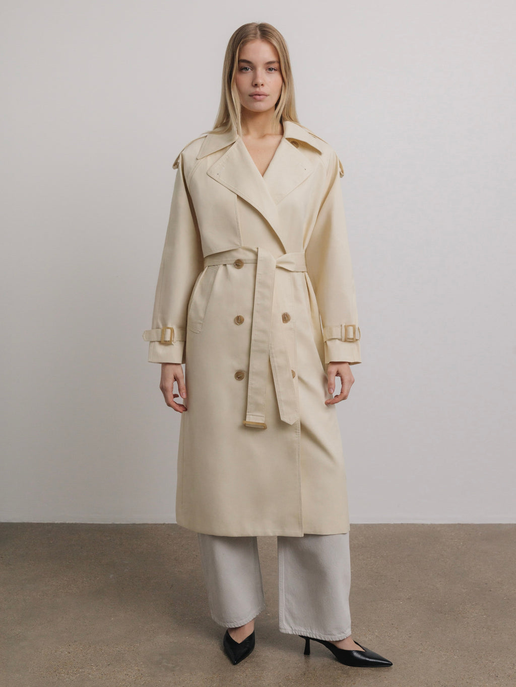 BESTSELLER Philippe Trench Coat in Butter Yellow