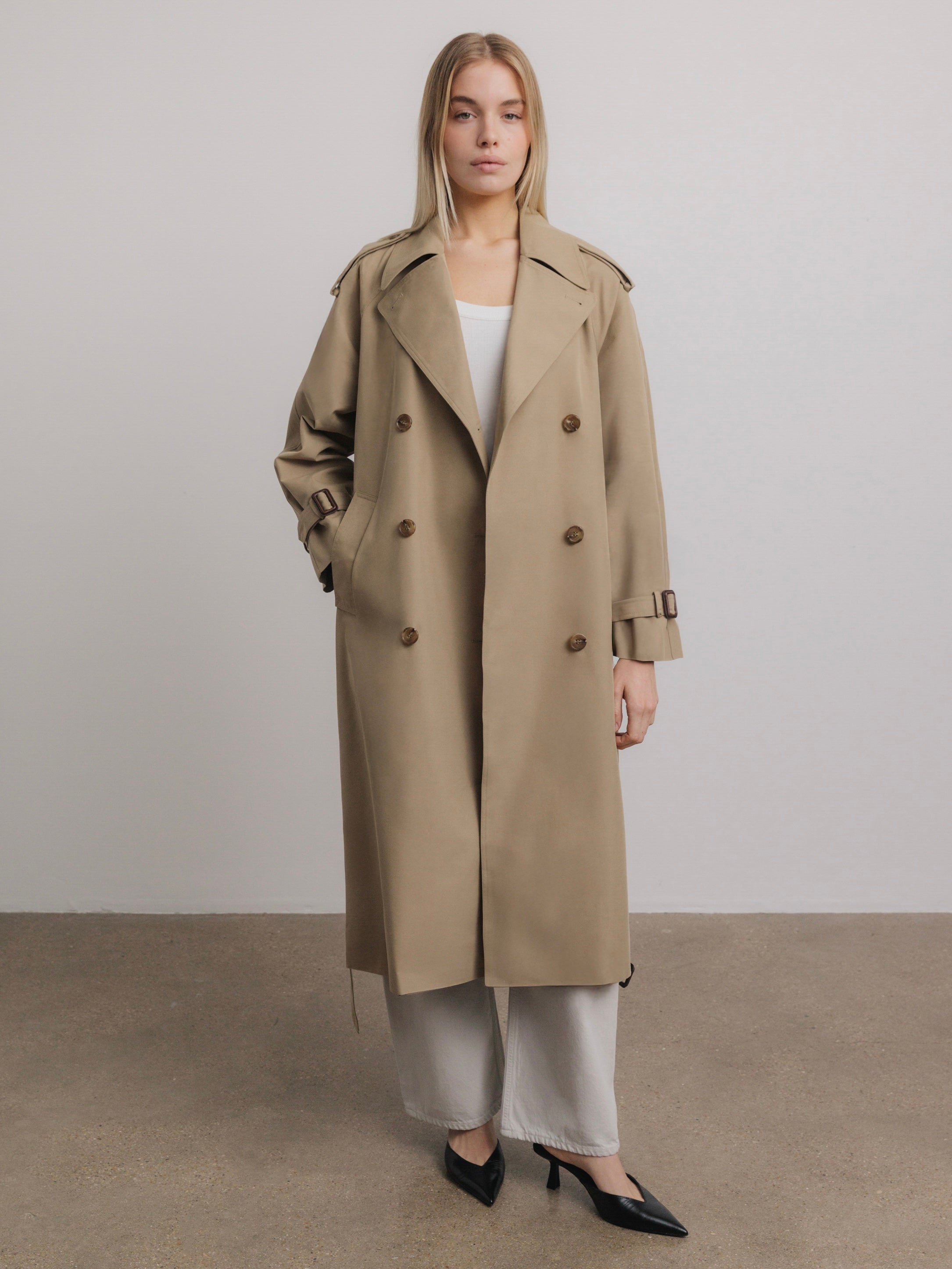 Philippe Trench Coat in Beige