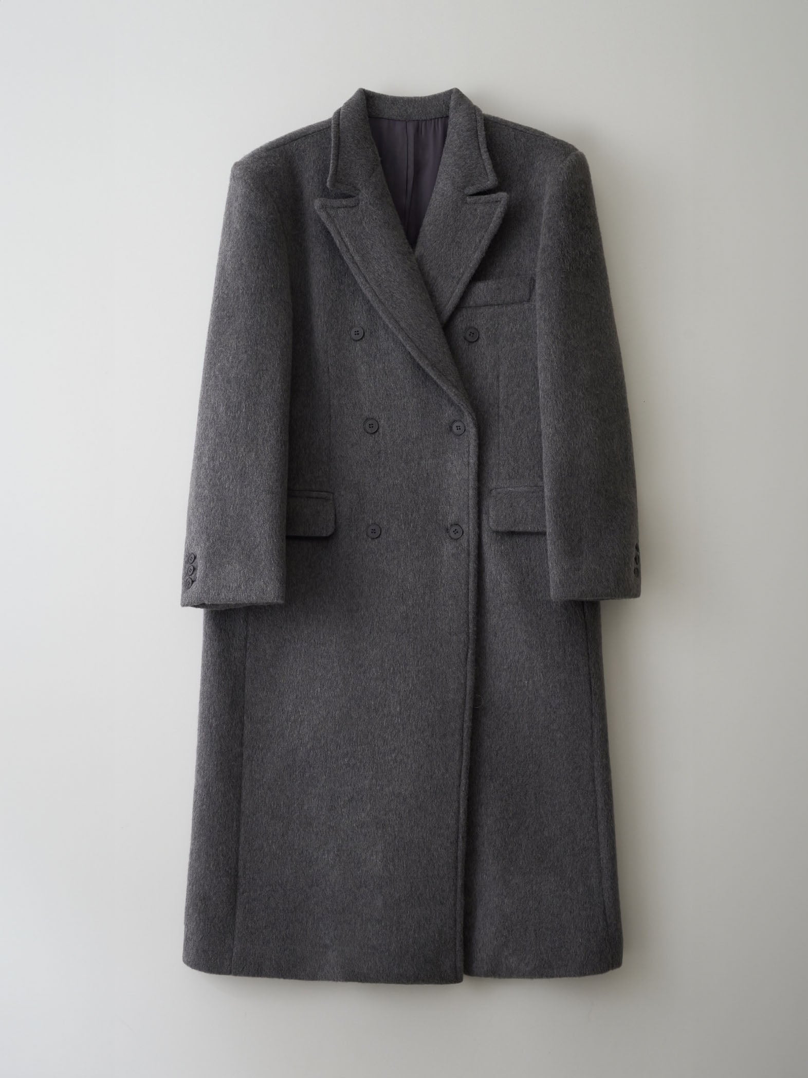 Helena Wool Coat in Dark Grey
