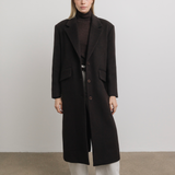 Thea Wool Coat in Chocolate