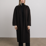Emery Wool Coat in Espresso
