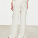 Constance Bias Crepe Pant in Ivory