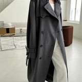 Camila Trench Coat in Onyx