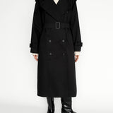 Yasmin Trench Coat in Black
