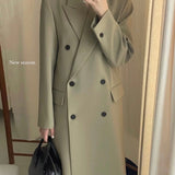 Sofia Double Breasted Coat in Beige