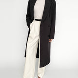 Sofia Double Breasted Coat in Charcoal