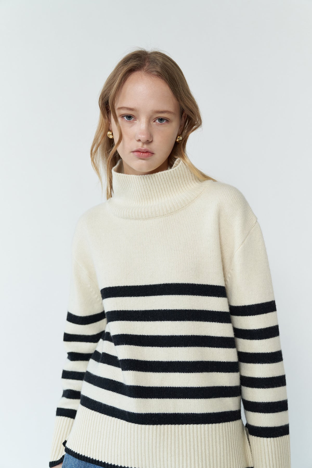 Cecile Wool Turtleneck Sweater — Saison