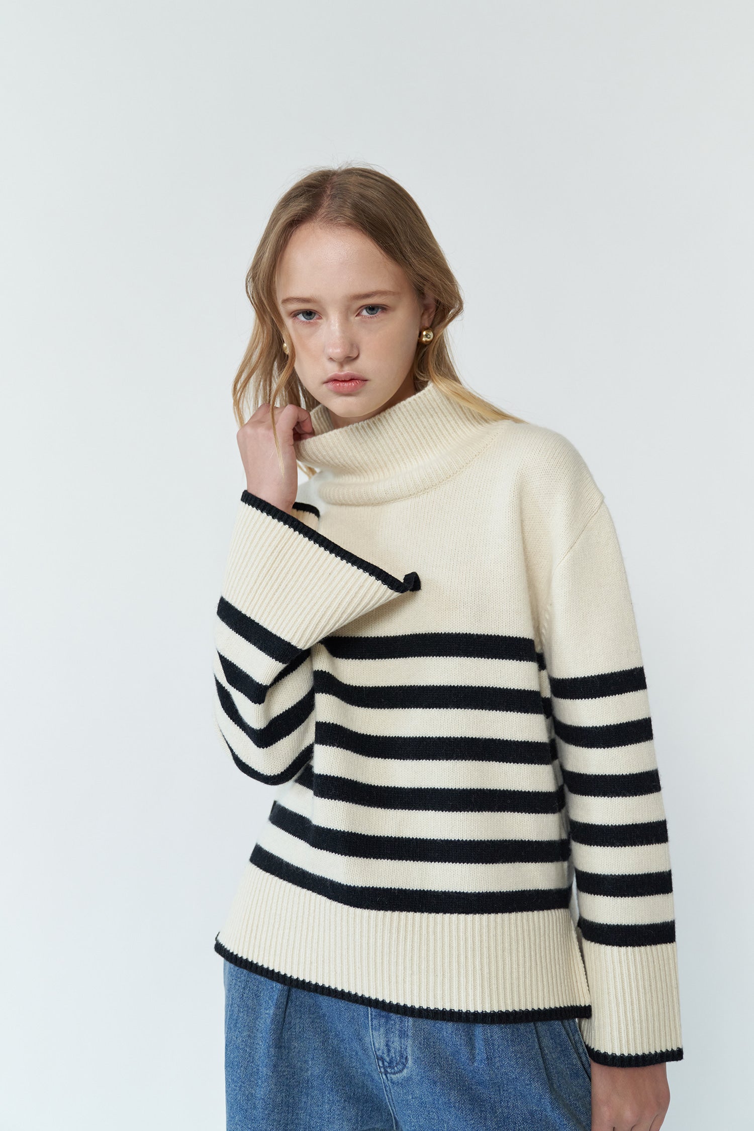 Cecile Wool Turtleneck Sweater