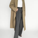 Sofia Double Breasted Coat in Beige